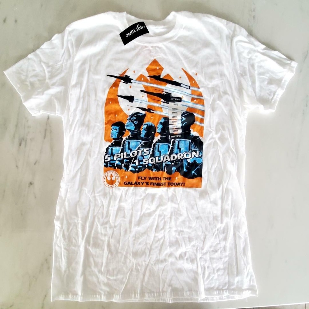 Star Wars Squadrons - Alliance - Large Vanguard T-Shirt - Hot Topic - White